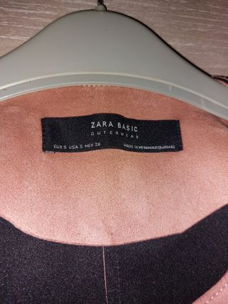 Chaqueta ante rosa 