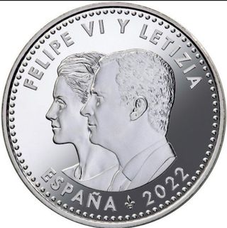 Moneda PLATA 40 Euro 2022 ESPAÑA Vuelta al Mundo