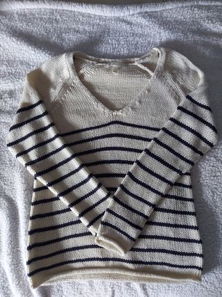 Jersey de punto de rayas