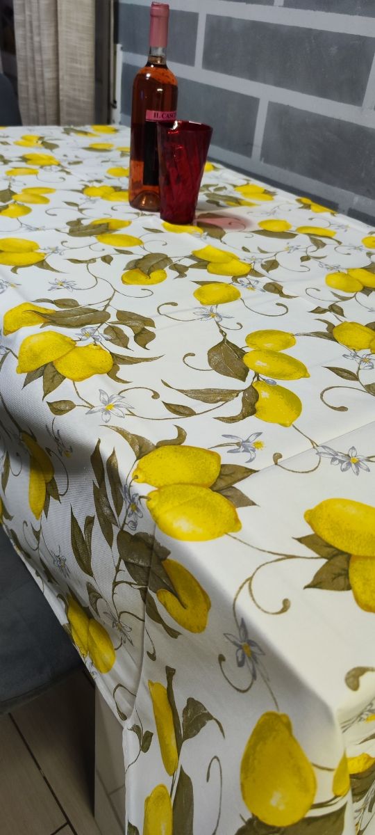 Tovaglia Antimacchia Resinato Limoni..