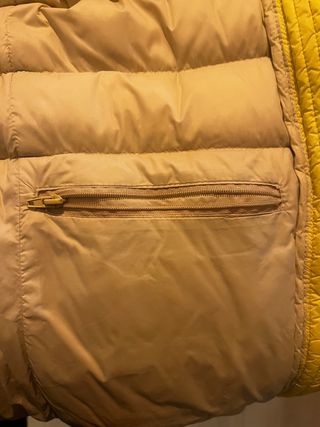 chaleco plumas mujer 