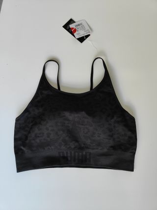 Sujetador deportivo puma print animal negro XL