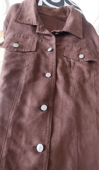 Camisa marrón antelina L