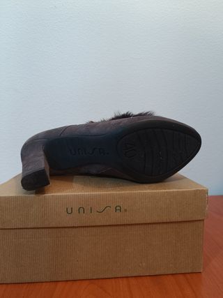 Botín piel y pelo UNISA