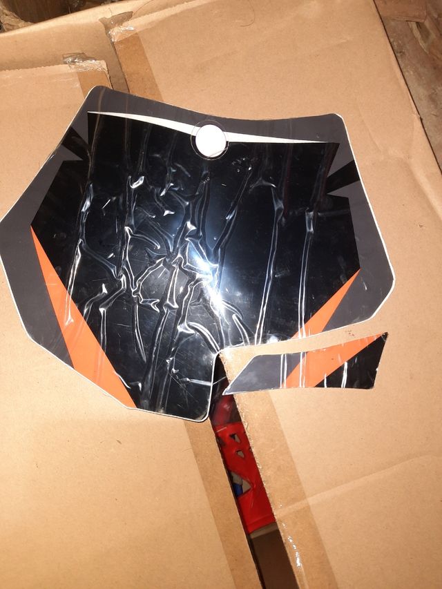 Vinilo/pegatina careta moto