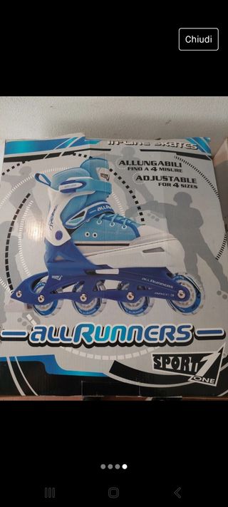 Pattini a rotelle allungabili