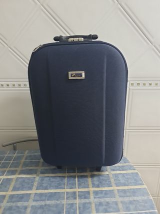 MALETA DE VIAJE CON RUEDAS AZUL!!