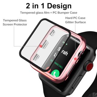 Estuche Miimall compatible con Apple Watch Series 