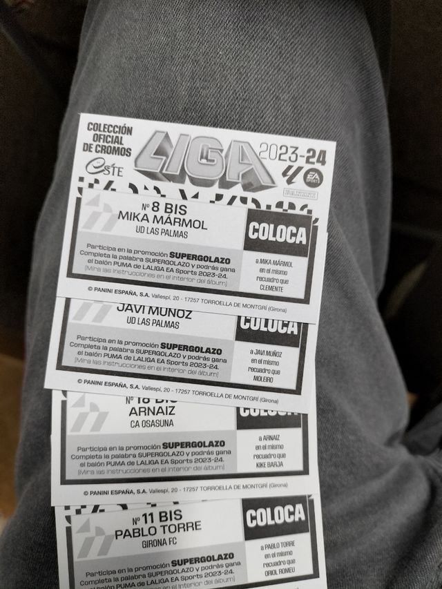 Cromos de la liga este