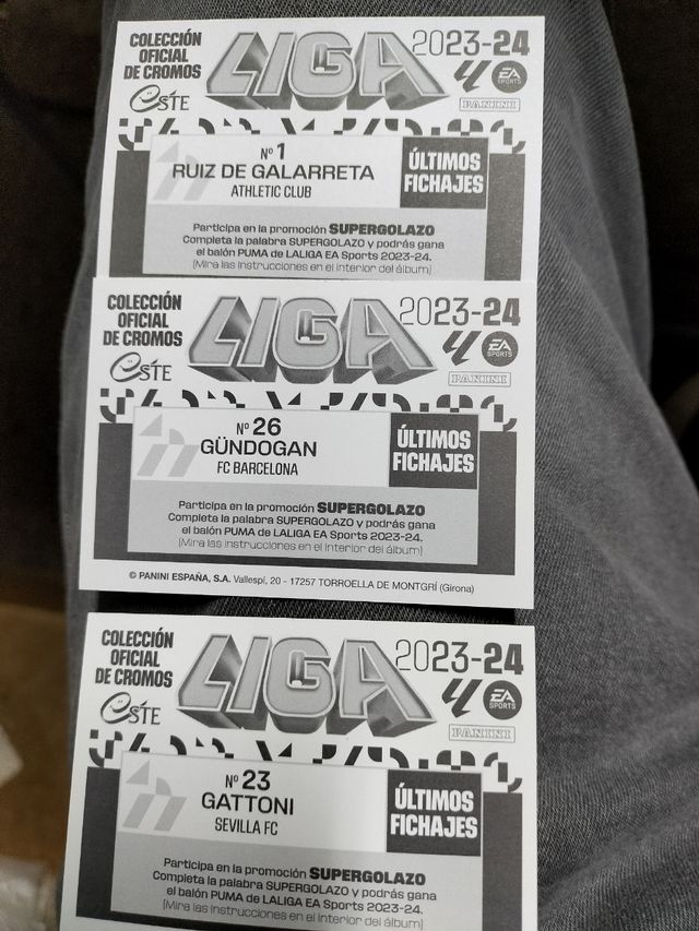 Cromos de la liga este