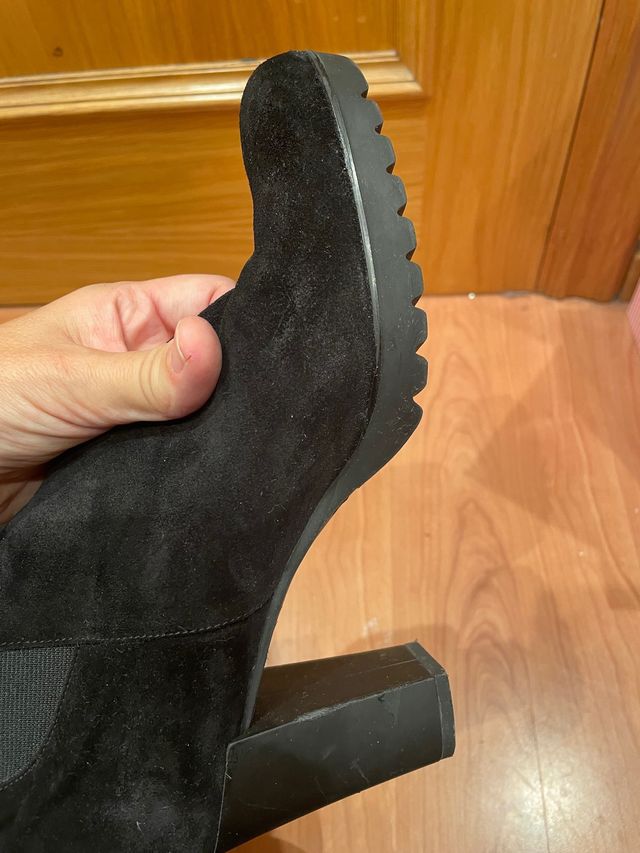 Botas negras altas de tacon