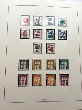 Álbum Sellos Alemania BRD 1970/1982 Nuevos MNH