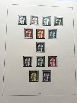 Álbum Sellos Alemania BRD 1970/1982 Nuevos MNH