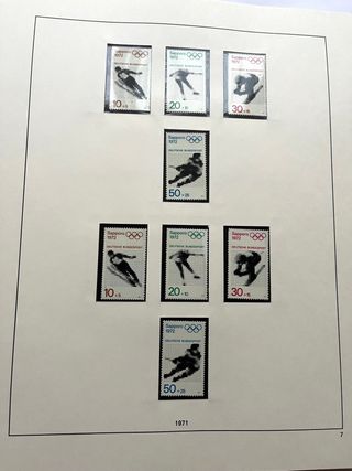 Álbum Sellos Alemania BRD 1970/1982 Nuevos MNH