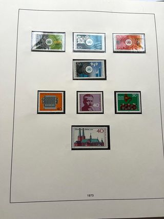 Álbum Sellos Alemania BRD 1970/1982 Nuevos MNH