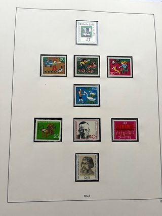 Álbum Sellos Alemania BRD 1970/1982 Nuevos MNH