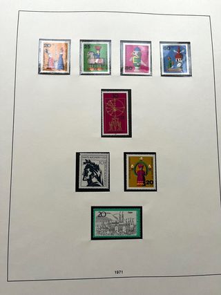 Álbum Sellos Alemania BRD 1970/1982 Nuevos MNH