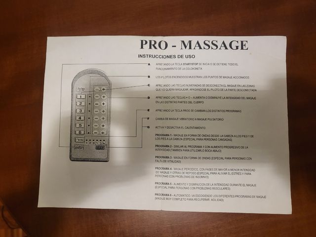 Colchoneta- camilla de masajes