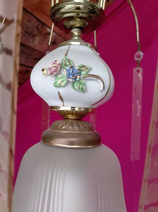 Preciosa lámpara de techo vintage