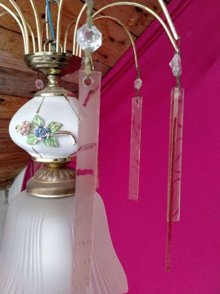 Preciosa lámpara de techo vintage