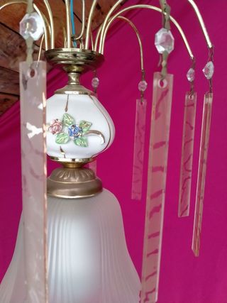 Preciosa lámpara de techo vintage