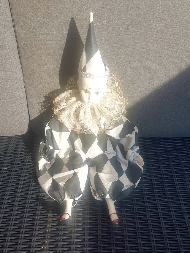 ✅ ARLEQUIN/PIERROT DE PORCELANA "VINTAGE"