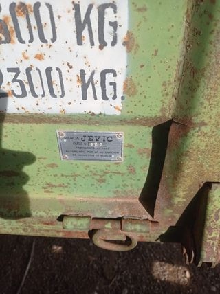 Remolque de tractor - 2000 kg