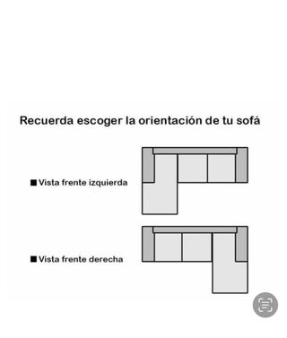 Sofá chaise longue, asientos extraíbles