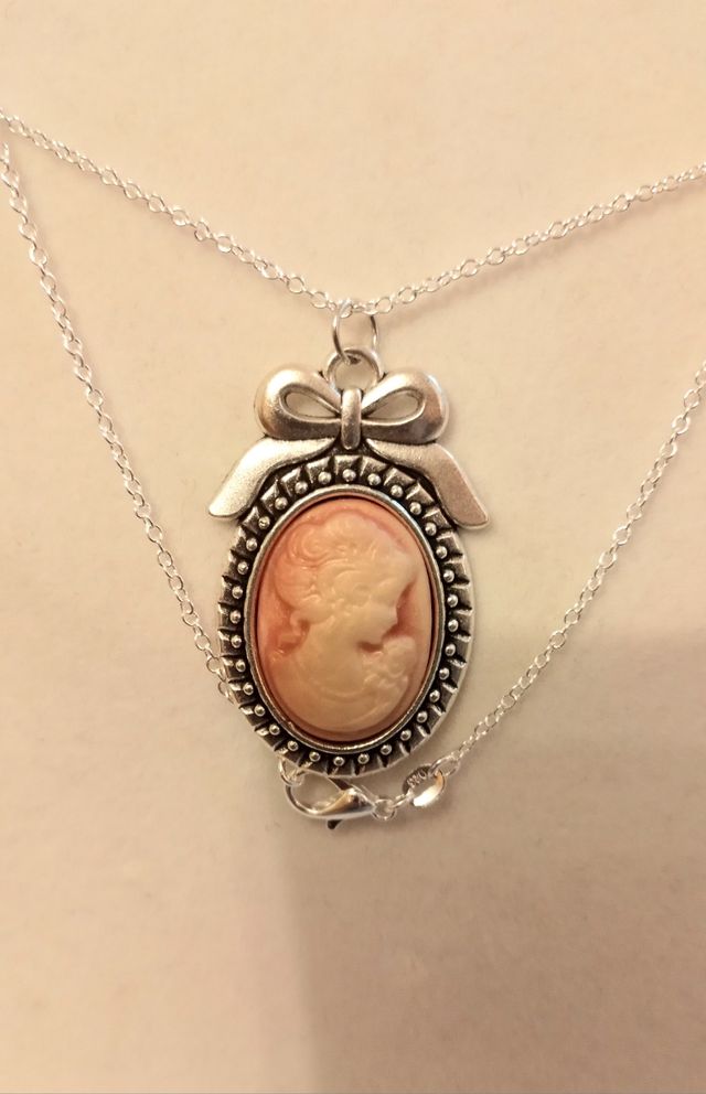 Collana cammeo argento