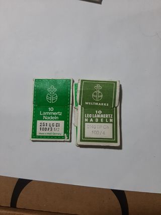 Agujas singer paff adler