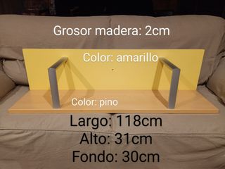 Estante juvenil pared con trasera