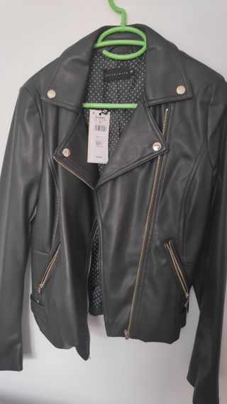 Cazadora biker Tintoretto con cremallera 