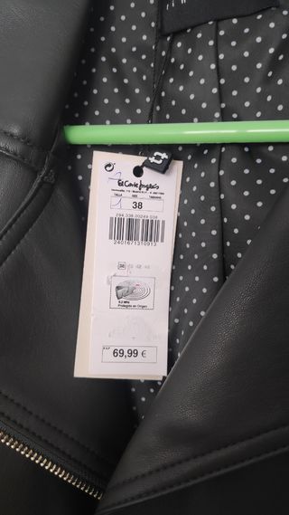 Cazadora biker Tintoretto con cremallera 