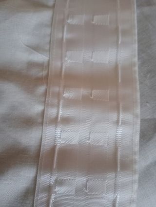 Cortina bordada vintage