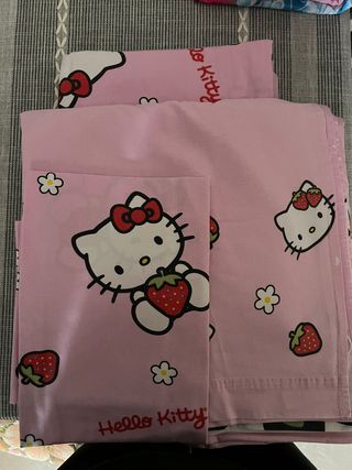 Juego de sábanas individuales de algodón para niña