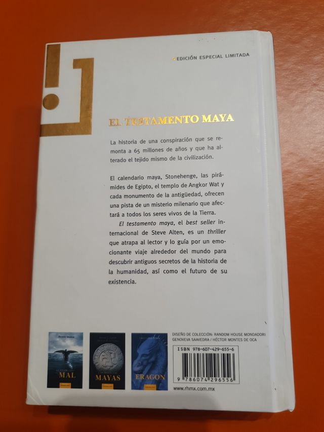 Novela: El testamento maya.