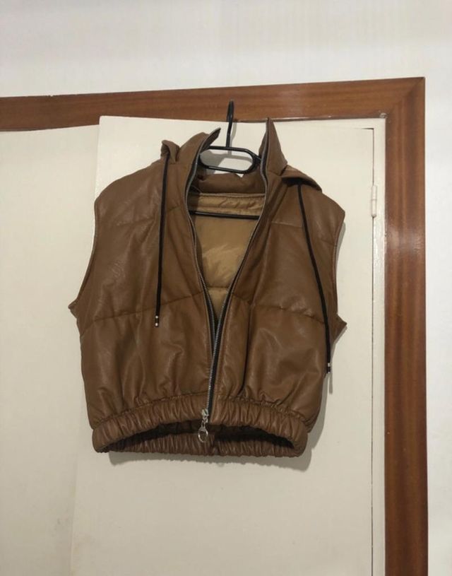 Chaleco polipiel marron