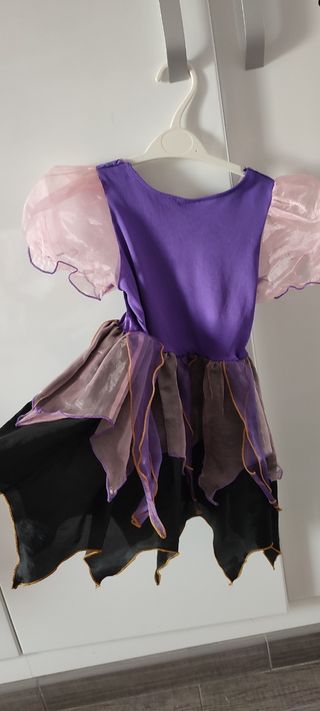 Disfraz niña princesa y brujita