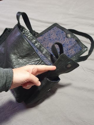 Bolso piel negro Gloria Ortiz