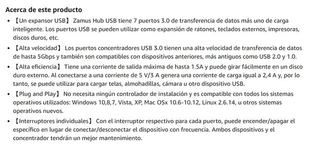 CONCENTRADOR USB/ 7 PUERTOS/ALTA VELOCIDAD