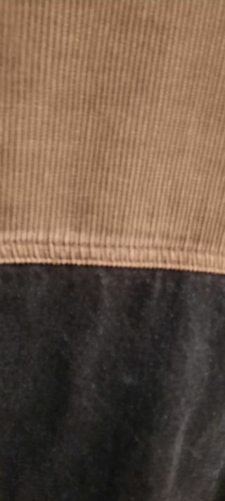 Chaleco vaquero negro y pana