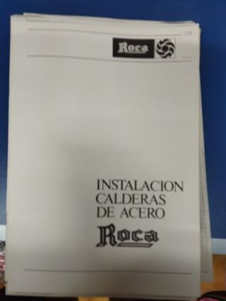Roca instalación de calderas de acero