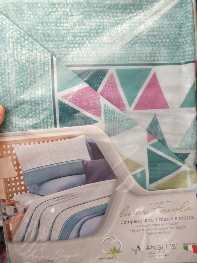 Lenzuola 1 piazza e mezzo cotone 