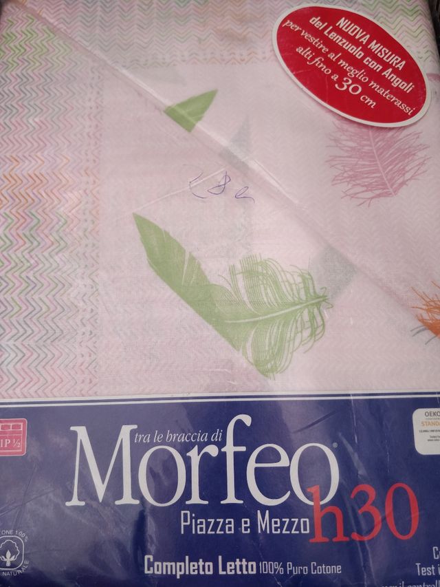 Lenzuola 1 piazza e mezzo cotone 