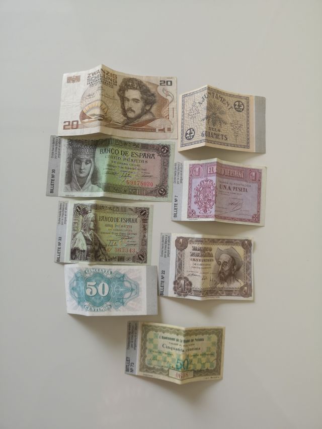 Billetes pesetas 
