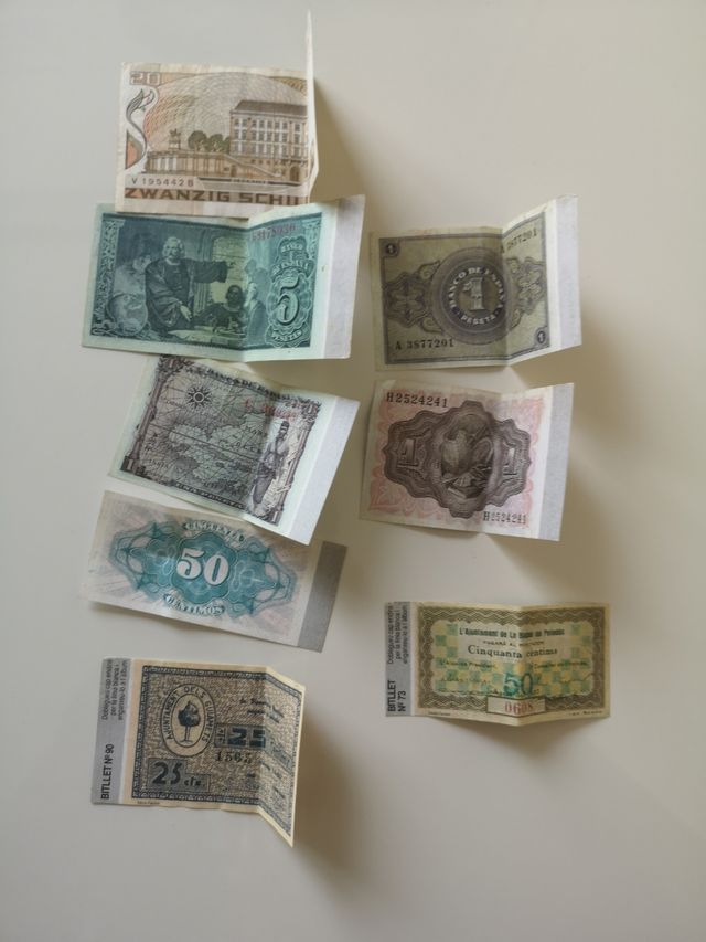 Billetes pesetas 