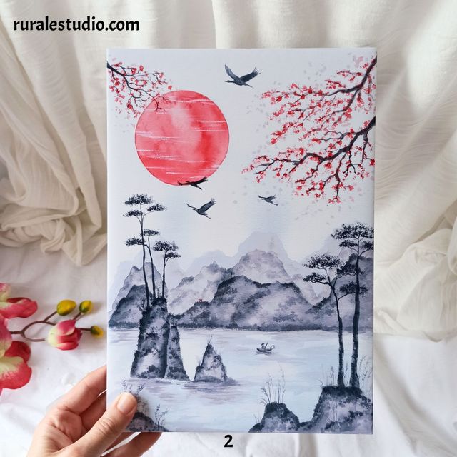 Lote de 2 cuadros japoneses verticales / Prints