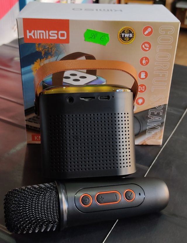 ALTAVOZ PORTÁTIL BLUETOOTH MAQUINA DE KARAOKE