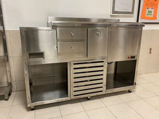 Mueble coctelería cubitera hielo cafetero