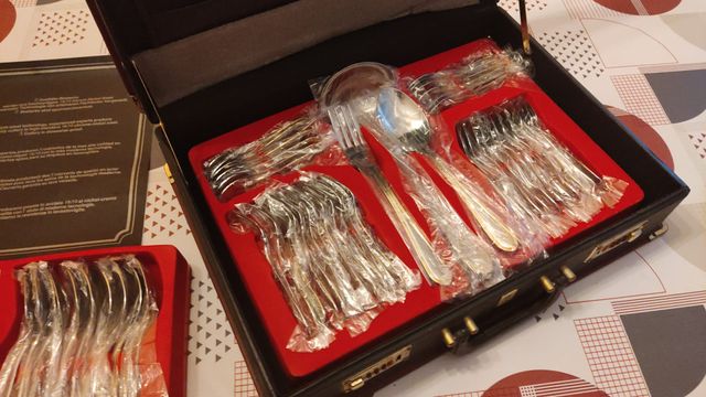 Cuberteria Acero inoxidable Oro Solingen 18/10